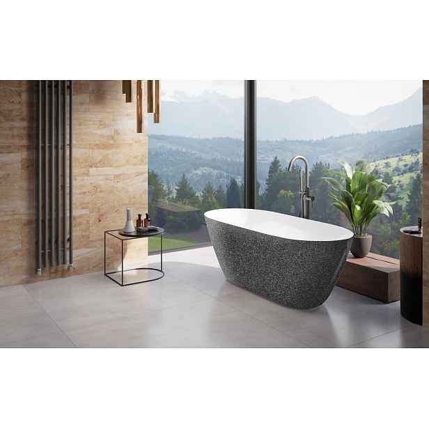 BESCO Olsen Spa  MOYA VANMOYA160CG3 - Volně stojící vana MOYA Glam - grafitová