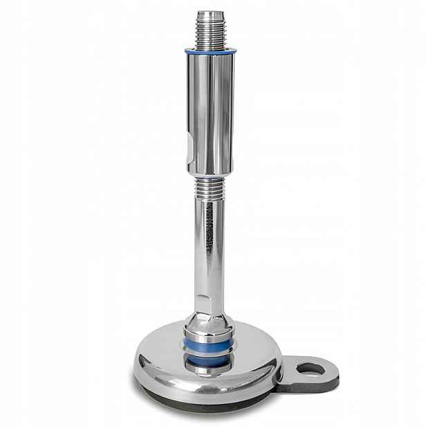 Nerezová hygienická patka Inox 80 mm M16 s upevněním na podlahu