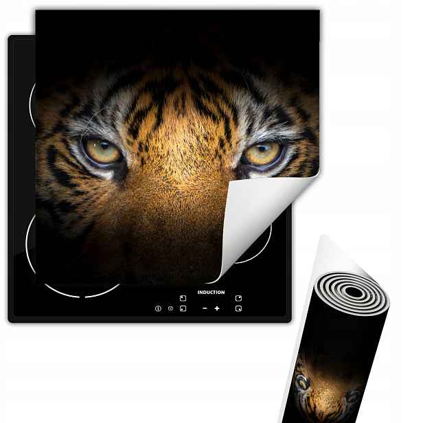 Vinylová Ochranná Podložka Na Indukční Desku 50x52 Černý tygr