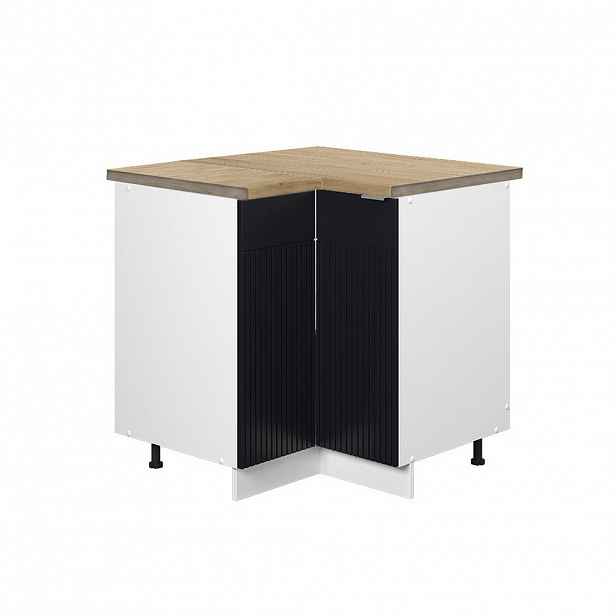Vicco ROHOVÁ SKŘÍŇKA Fame-Line Černý pruhovaný 80.5 cm , PD Dub