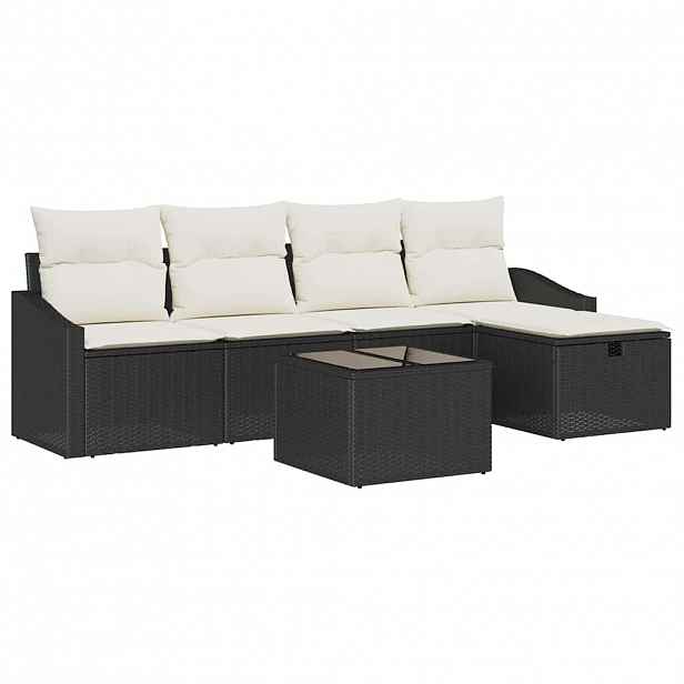vidaXL Set pohovek 5 ks polyratan