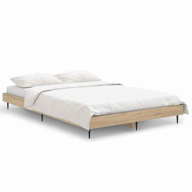 vidaXL Rám postele bez matrace dub sonoma 120x190 cm kompozitní dřevo