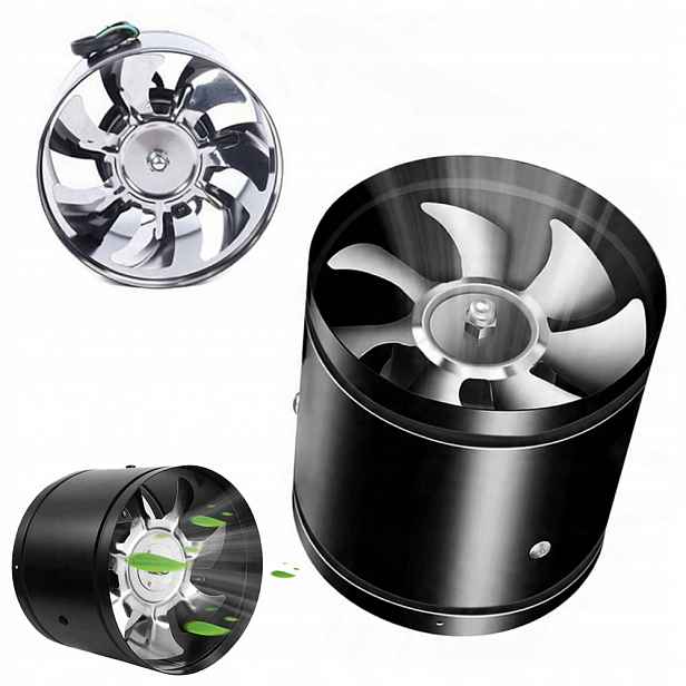 Axiální Ventilátor 150 MM 500 M³/h Tichý Do Kuchyně Sklepů Snížení hluku