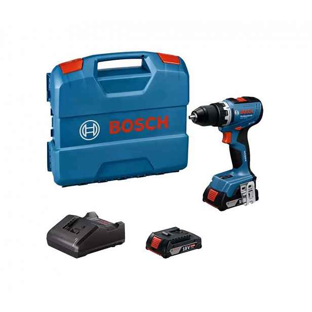 Bosch - 18V AKU vrtací šroubovák GSR 18V-65, 2x aku 2,0 Ah Li-Ion, nabíječka 06019N3000