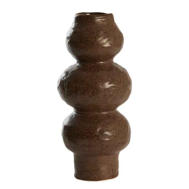 Hnědá keramická váza (výška 33,5 cm) Rogano – Light & Living