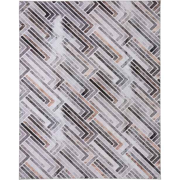 Moderní Koberec S Krátkými Štětinami Geometrický Protiskluzový 190 x 280 CM