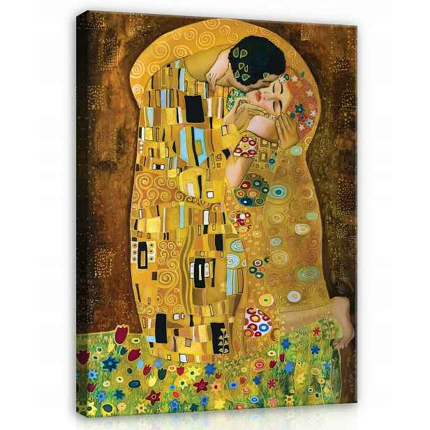 Obraz Na Plátně Canvas 75x100 Klimt Polibek