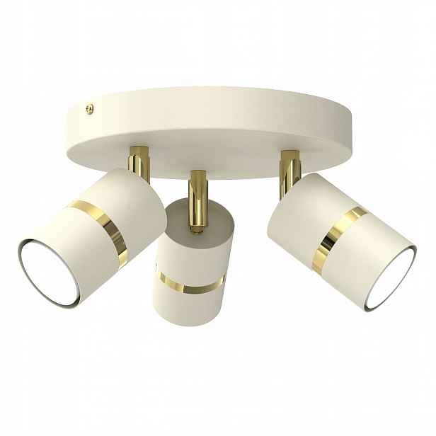 Stropní Svítidlo Béžová Stropní Svítidlo Vedle Tuby Zlatá GU10 Led Spot