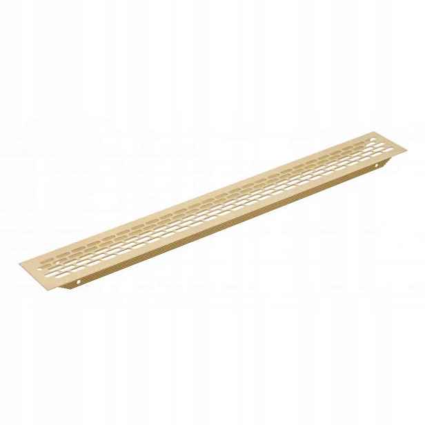 Ventilační Mřížka Alu Zlatá Nábytková, Pod Ledničku 60x484mm Amix Gtv x10ks