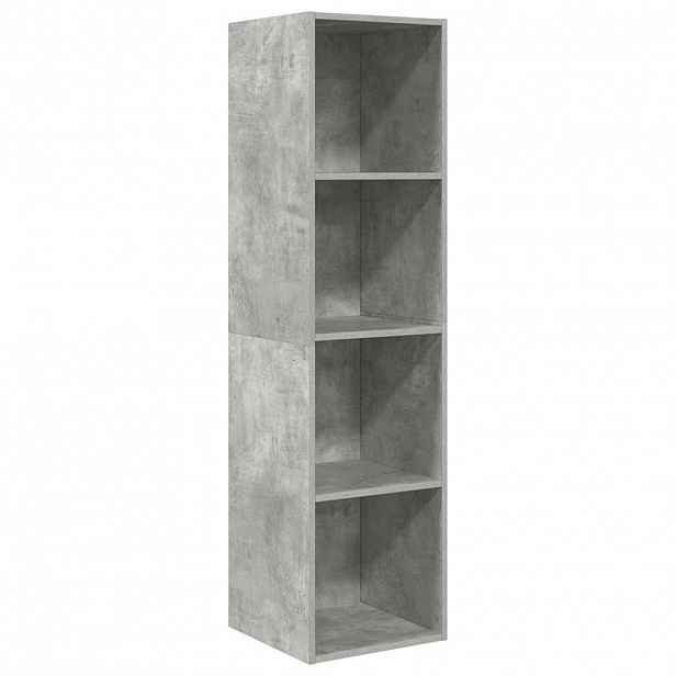 vidaXL Nástěnná TV skříňka betonově šedá 37 x 37 x 142,5cm dřevotříska