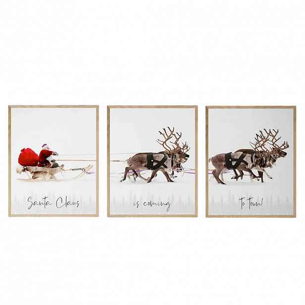 X-Mas SADA OBRAZŮ, 33/48/2 cm