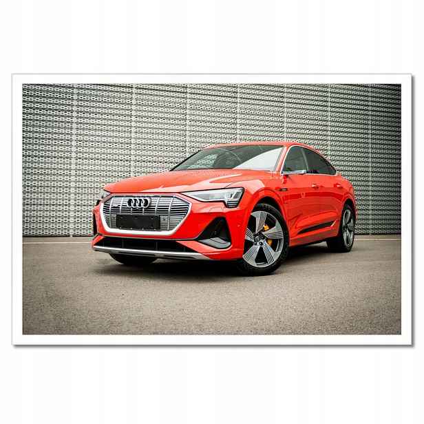 Plakáty v rámu 60x40 Červené Audi e-tron