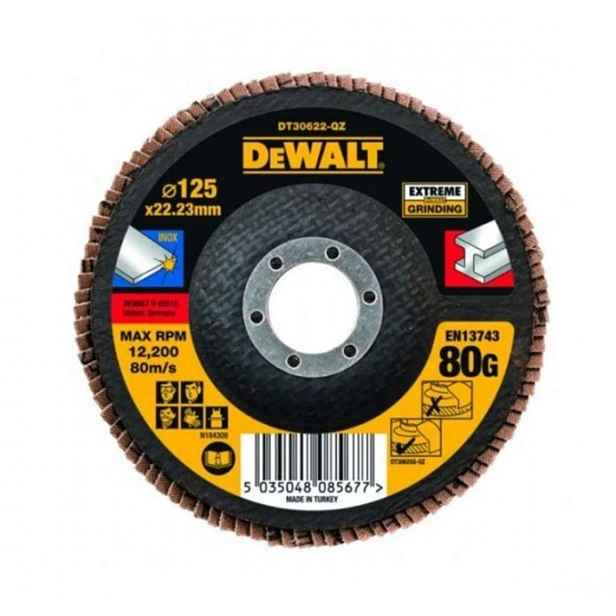 DeWALT - Lamelový brusný kotouč, P80, průměr 125 mm DT30622