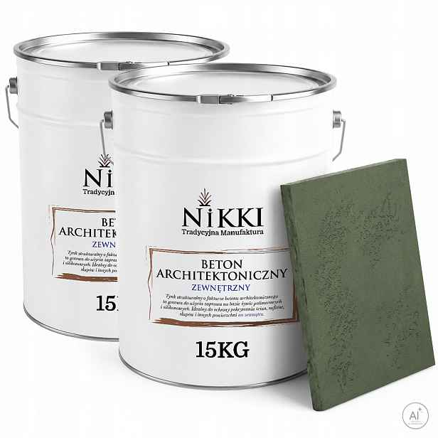 Fasádní omítka s Betonu strukturou, vnější 2 x 15 kg, zelená tmavá F466