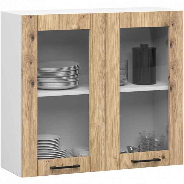 RAUMHIRSCH FURNITURE ZÁVĚSNÁ SKŘÍŇ Bílá, dub Artisan 72/80/30,5