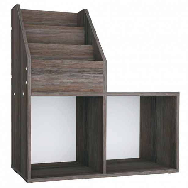 vidaXL Dětský regál na časopisy šedý dub sonoma 71x30x78,5 cm kompozit