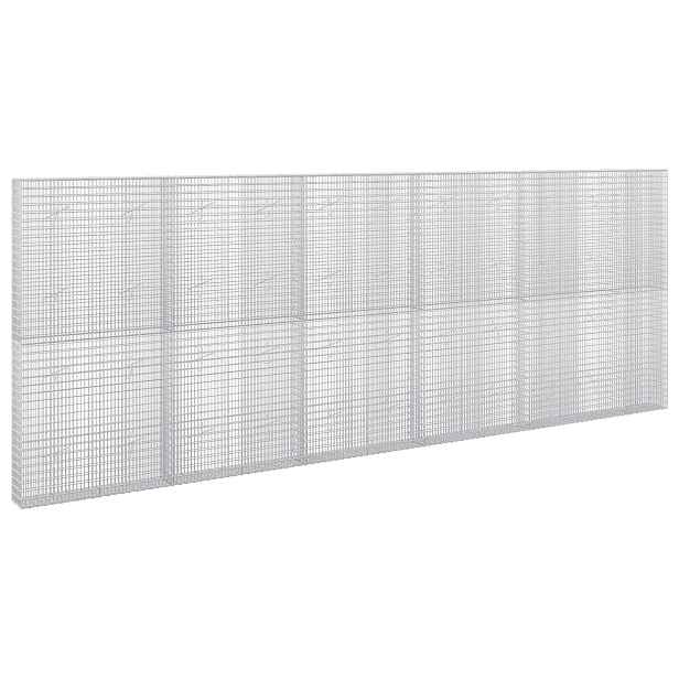 vidaXL Gabion s drátem 5 mm a síťkou 5x2,5 cm 550x20x200 cm