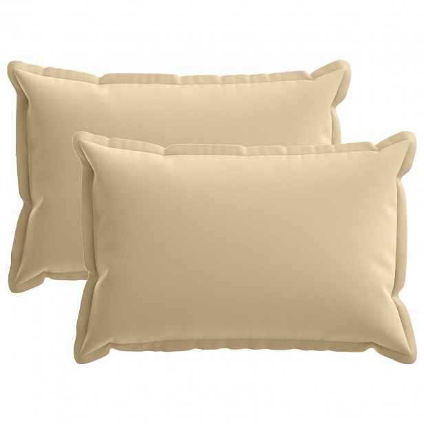 vidaXL Povlak na polštář 2 ks HOUTEN Béžová 40 x 60 cm Polyester