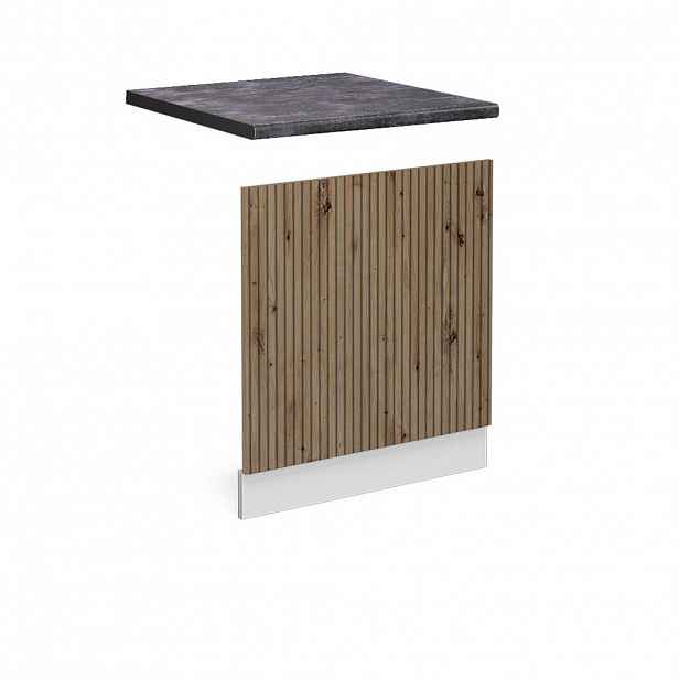 Vicco PŘEDNÍ PANEL R-Line Řemeslný dub 60 cm , PD Antracit