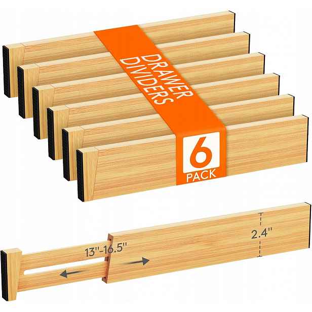Přihrádky do kuchyňských zásuvek Lifewit 2,4" 33-42 cm 6 Ks