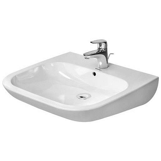 Umyvadlo Duravit D-Code 60x55,5 cm otvor pro baterii uprostřed 23126000002