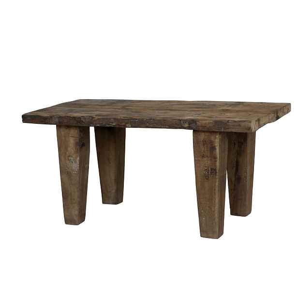 Hnědý dřevěný konferenční stolek Grimaud Unit - 90*45*40 cm Chic Antique