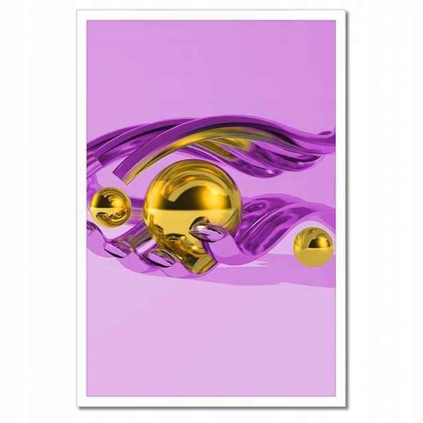 Plakáty v rámu 40x60 Fialová grafika