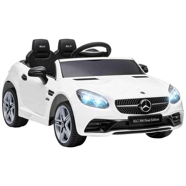 AIYAPLAY 12 V dětské elektrické auto, dětské vozidlo s dálkovým ovládáním, dětské auto, bílé