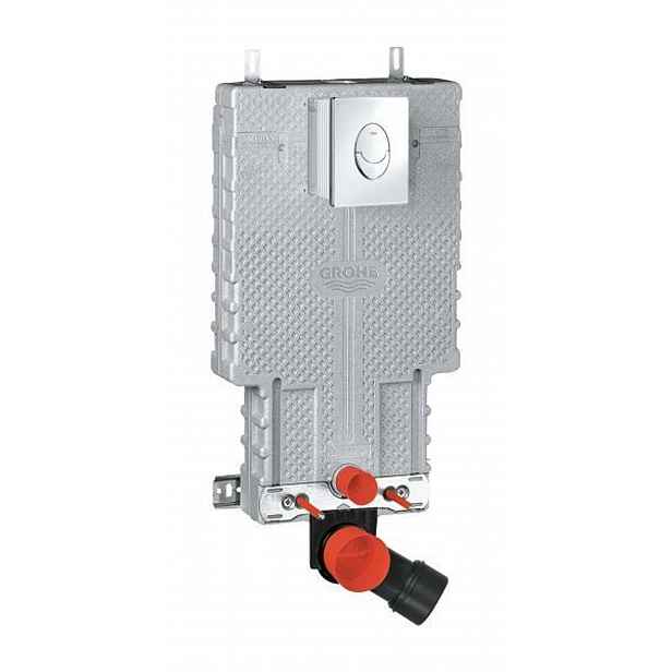 Grohe Uniset - Předstěnový instalační modul, splachovací nádrž GD2,  s tlačítkem Skate Air, chrom 38723001
