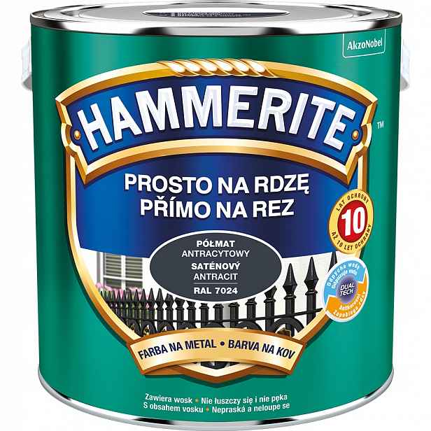 Hammerite Barva na rez 2,5L Antracitová Polomatná