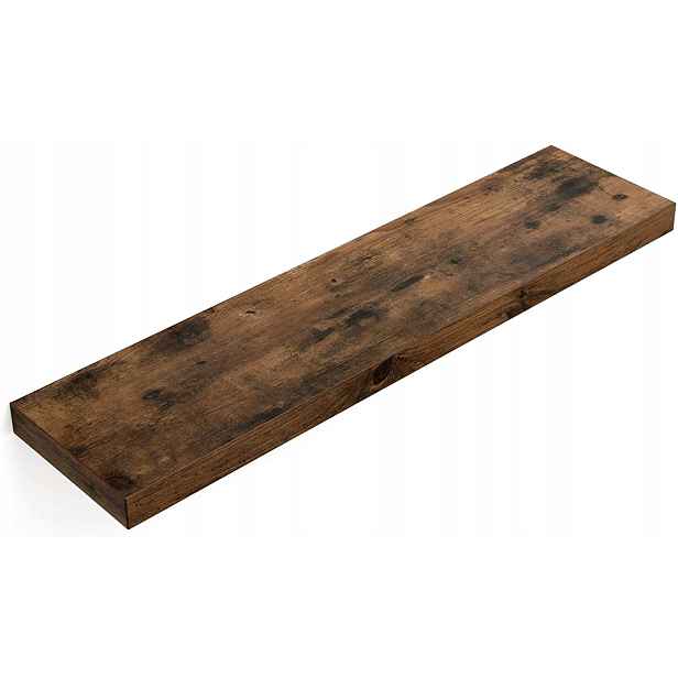 Nástěnná police Houseland Weda 80 cm hnědá