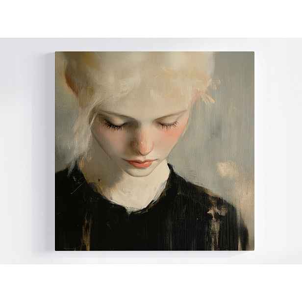 Obraz Na Plátně Canvas Portrét Žena Dívka Smutek Zamyšlení 50x50