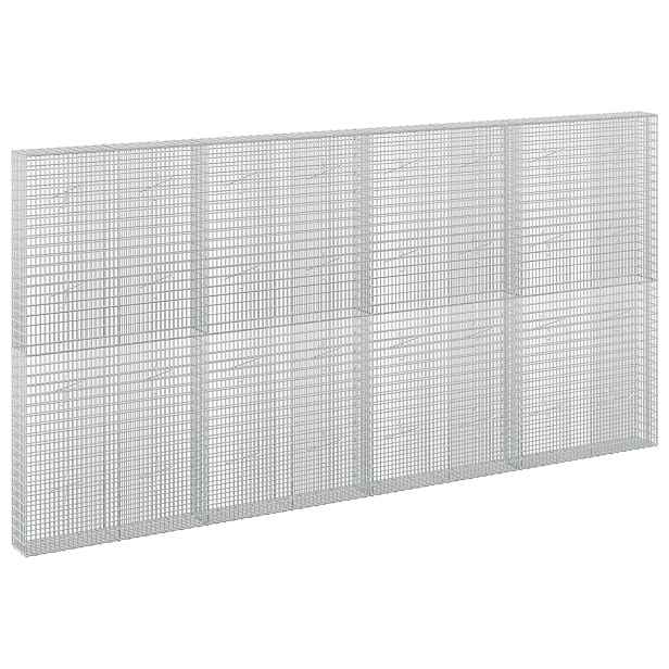 vidaXL Gabion s drátem 5 mm a síťkou 5x2,5 cm 400x20x200 cm