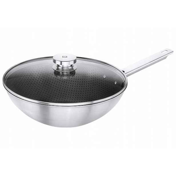 Zwilling Joy Plus Wok Z Nerezové oceli 30 cm pro všechny typy sporáků