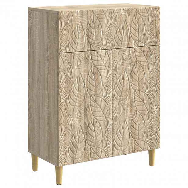 vidaXL Servírovací skříň Dub sonoma 66 x 34,5 x 90 cm Kompozitní dřevo