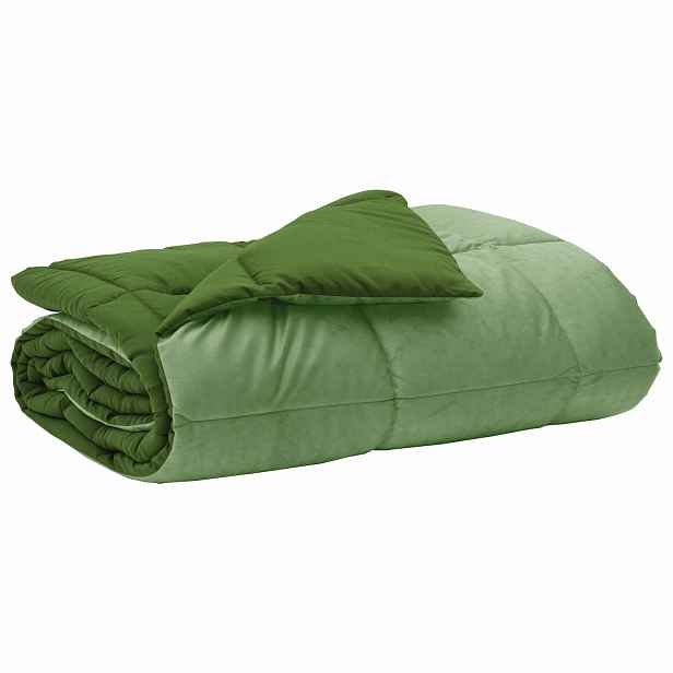 vidaXL Celoroční přikrývka 200 x 240 cm 4 roční období Zelená Prodyšný