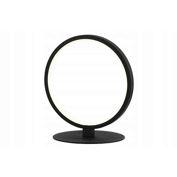Moderní dekorativní stolní lampa černá Ring Led 20 cm Reality