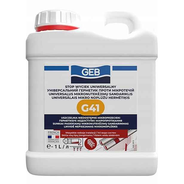 Těsnící kapalina pro instalace o objemu 1 l Geb G-41 do 200 litrů