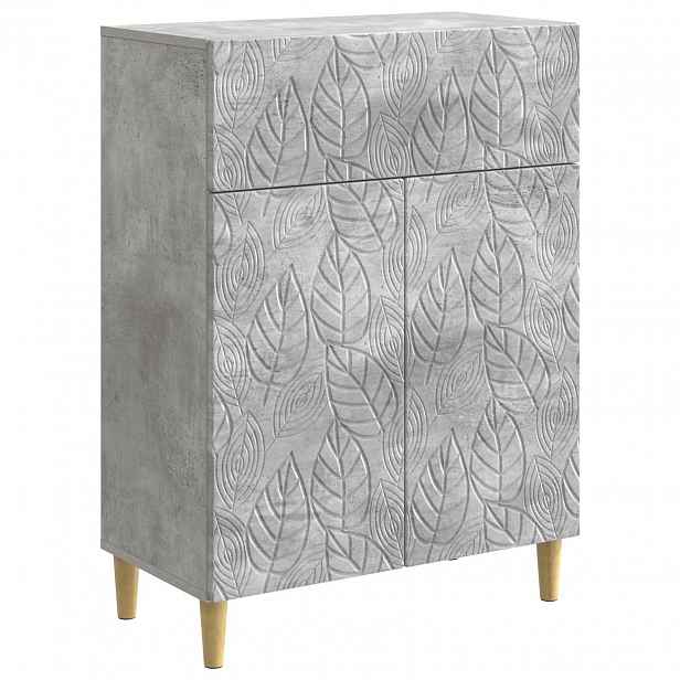 vidaXL Servírovací skříň Betonově šedá 66 x 34,5 x 90 cm