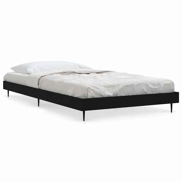vidaXL Rám postele černý 90 x 190 cm kompozitní dřevo