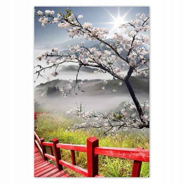 Plakáty 135x200 Červený most v Japonsku