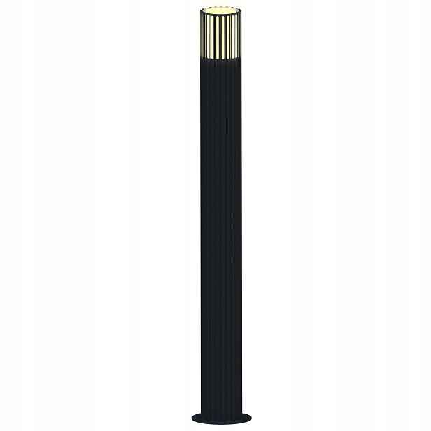 Venkovní lampa Kuusamo osvětlovací sloupek kulatý Goldlux E27 90 cm černá
