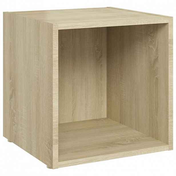 vidaXL TV stolek dub sonoma 37 x 35 x 37 cm kompozitní dřevo