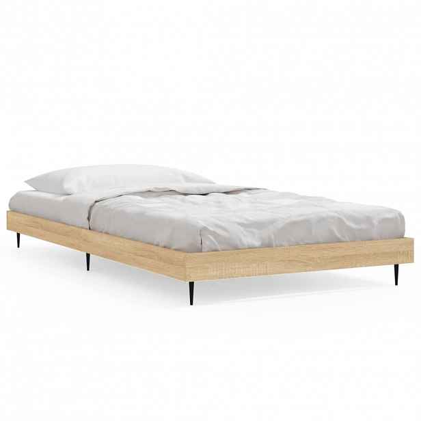 vidaXL Rám postele bez matrace dub sonoma 90 x 190 cm kompozitní dřevo