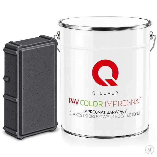 Barvící Impregnát Pro Dlažební Kostky Z Cihel Betonu, Barva Šedá Grafitová 5 L
