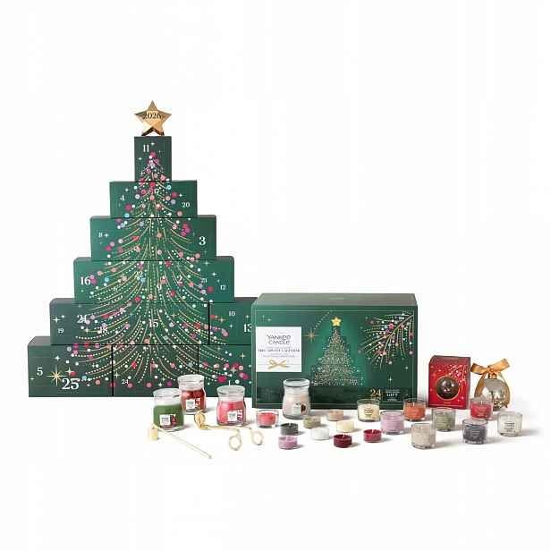 Dárková sada adventní kalendář Christmas Tree Yankee Candle