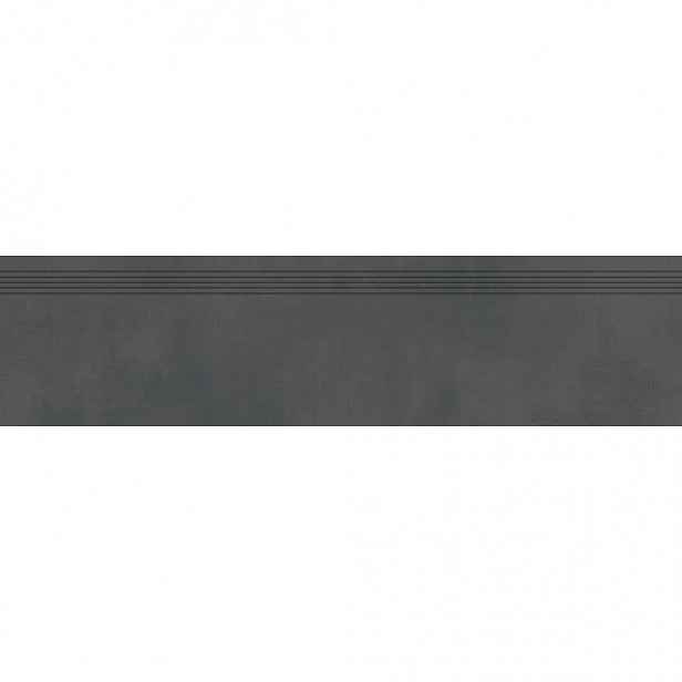 Schodovka Rako Extra černá 30x120 cm reliéfní DCPVD725.1