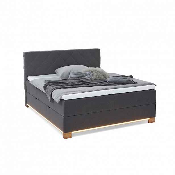 Xora POSTEL BOXSPRING, 180/200 cm, antracitová