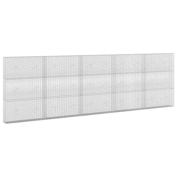 vidaXL Gabion s drátem 5 mm a síťkou 5x2,5 cm 500x20x150 cm