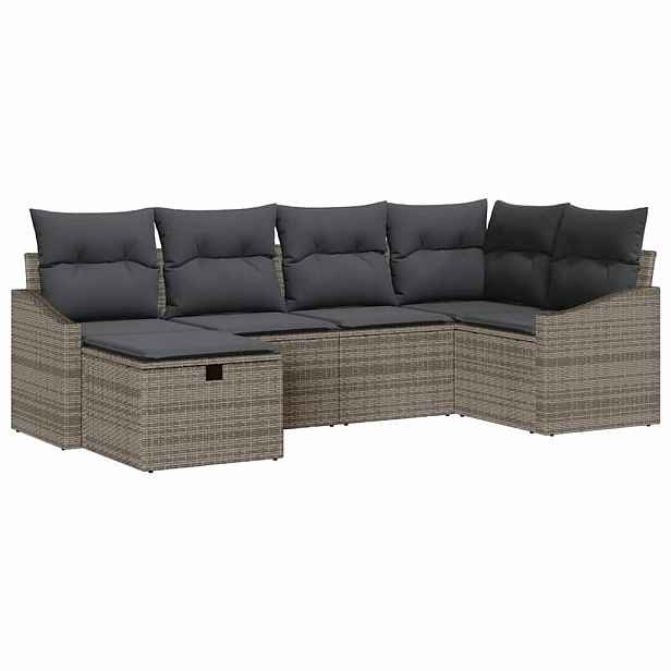 vidaXL Set pohovek 7 ks polyratan